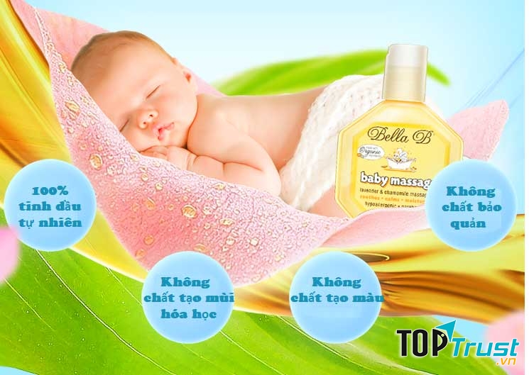 Dầu massage hữu cơ cho bé tốt nhất hiện nay