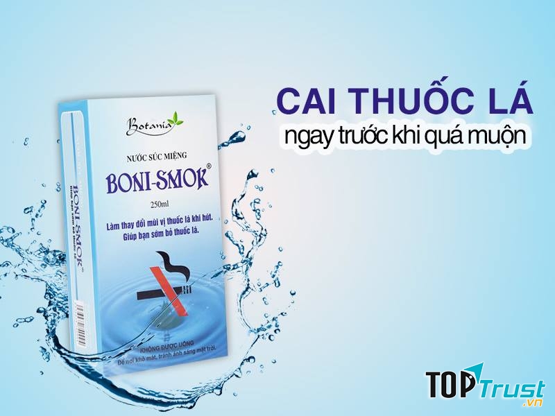 Địa chỉ bán nước súc miệng Boni Smok chính hãng và uy tín nhất tại Tp. HCM
