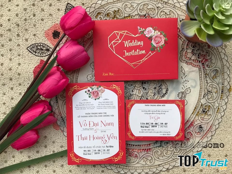 Địa chỉ in thiệp cưới đẹp và chất lượng nhất Cà Mau