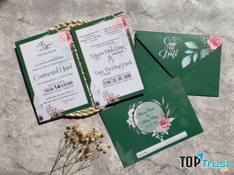 Địa chỉ in thiệp cưới đẹp và chất lượng nhất TP. Mỹ Tho, Tiền Giang