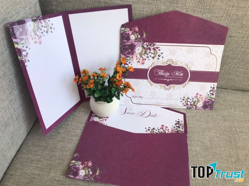 Địa chỉ in thiệp cưới đẹp và chất lượng tại Ninh Bình