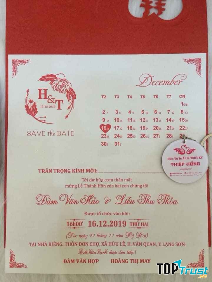 Địa chỉ in thiệp cưới đẹp và uy tín nhất Lạng Sơn