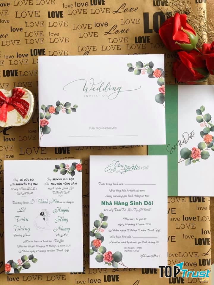 Địa chỉ in thiệp cưới đẹp và uy tín nhất quận 12, TP. HCM