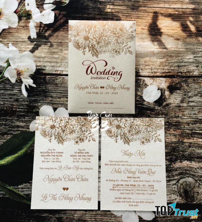 Địa chỉ in thiệp cưới đẹp và uy tín nhất quận Thủ Đức, TP. HCM