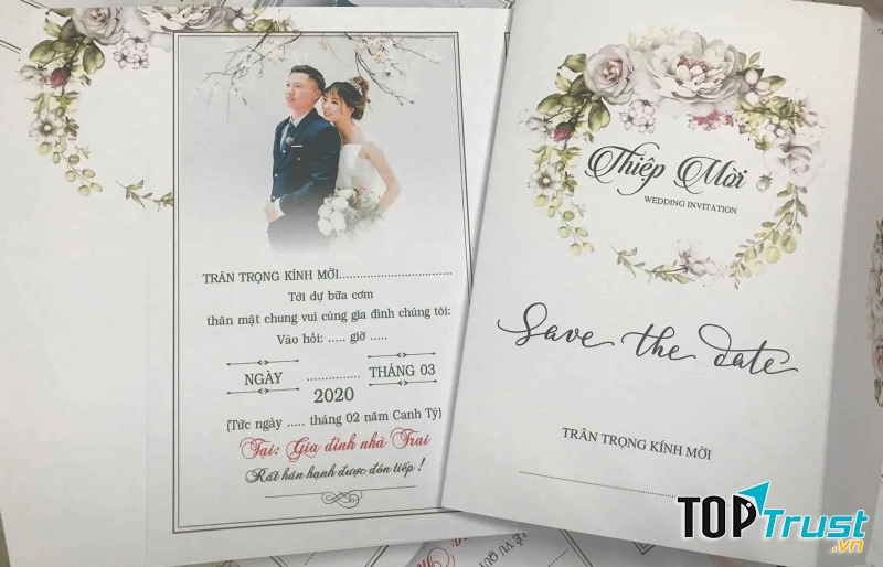 Địa chỉ in thiệp cưới đẹp và uy tín nhất Thái Bình