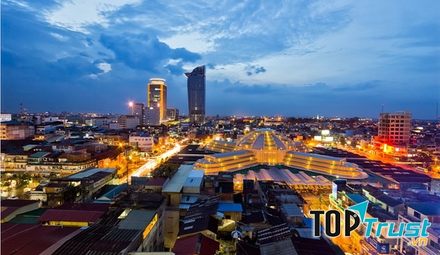địa chỉ mua sắm và chợ nổi tiếng nhất  Phnom Penh - Campuchia