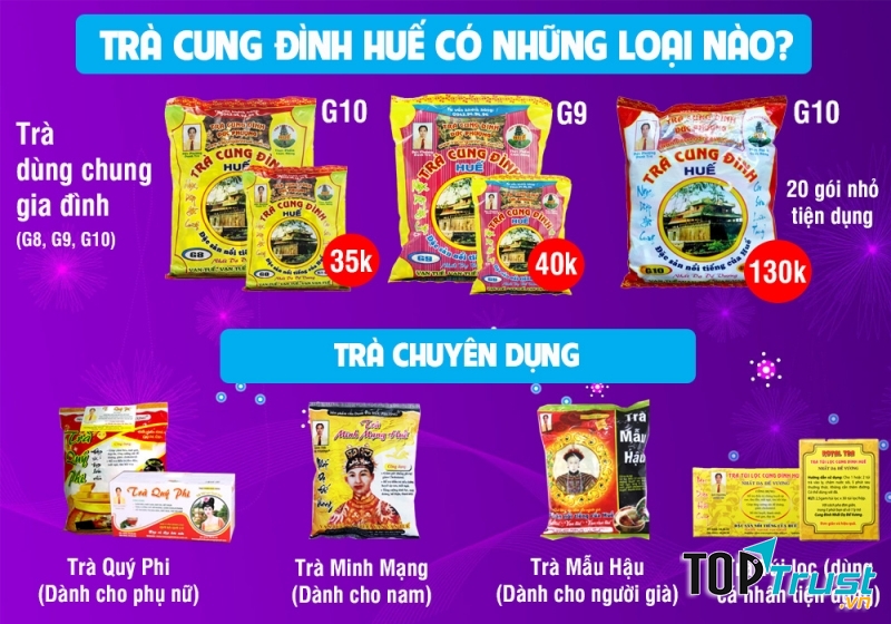 Địa chỉ mua trà cung đình uy tín nhất ở Huế