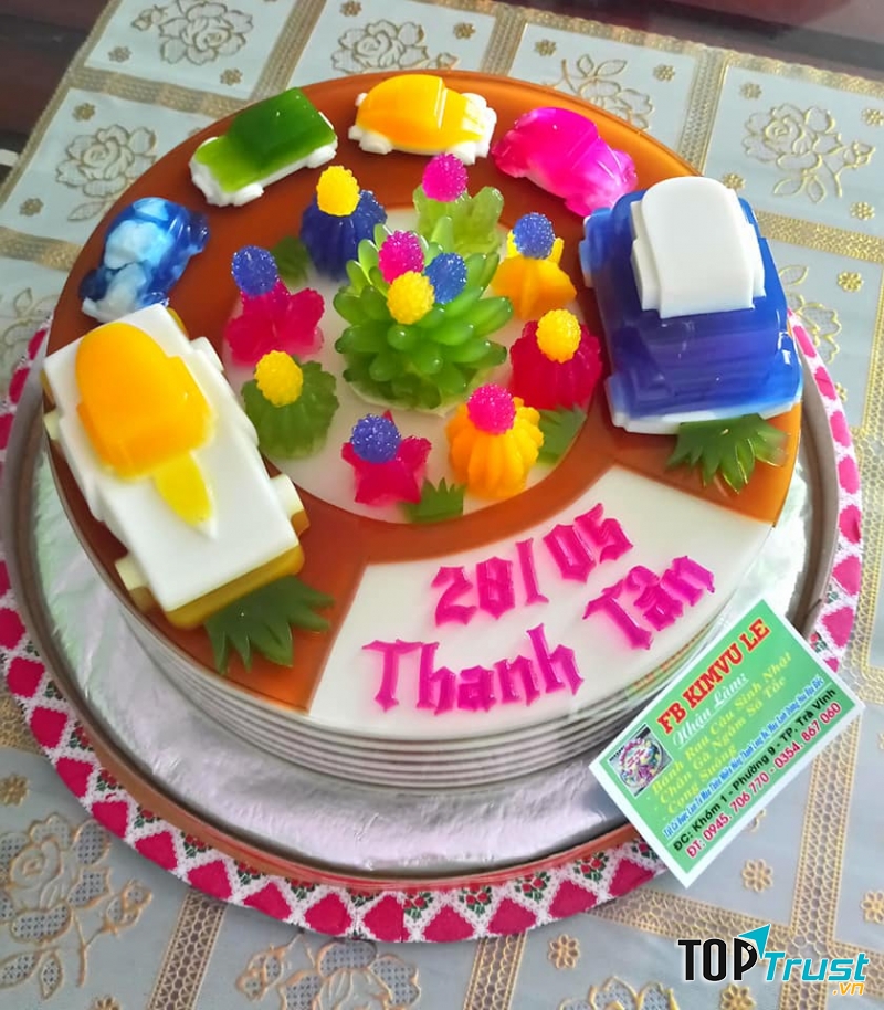 Địa chỉ nhận làm bánh sinh nhật rau câu ngon và chất lượng nhất Trà Vinh