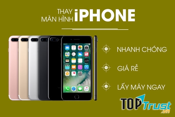 địa chỉ thay màn hình điện thoại Iphone 6plus, 6s plus ở TP. HCM