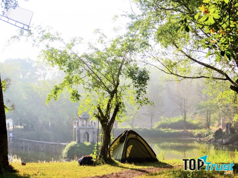 địa điểm cắm trại gần Hà Nội
