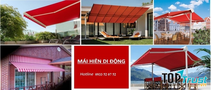 Dịch vụ lắp đặt mái hiên di động đẹp và uy tín  tại TPHCM