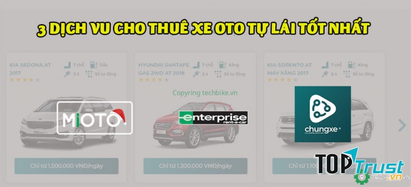 Dịch vụ thuê xe ô tô tự lái tốt nhất cho bạn và gia đình