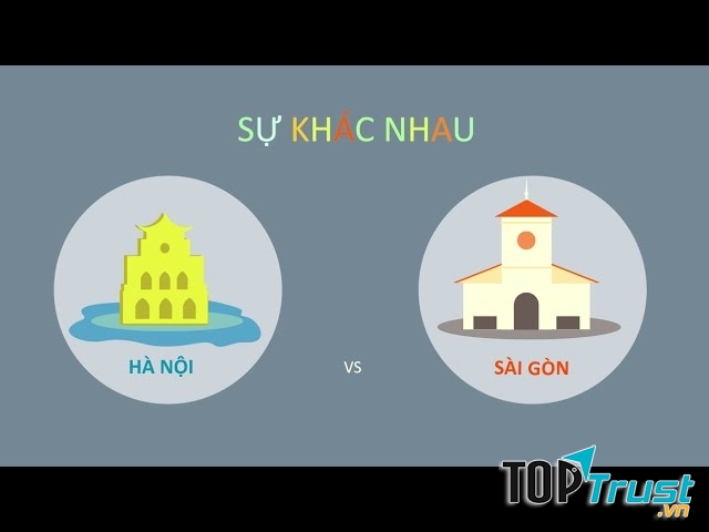 điểm khác nhau thú vị giữa Hà Nội và Sài Gòn