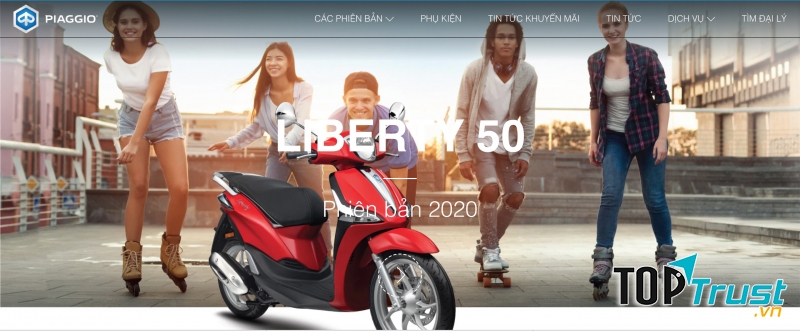 Điểm nổi bật nhất trên mẫu xe Piaggio Liberty 50cc vừa ra mắt