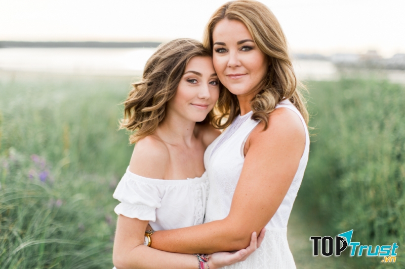 điều hạnh phúc của người mẹ khi có con gái