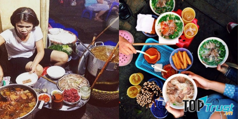 Gánh hàng ăn hấp dẫn nhất tại Hà Nội