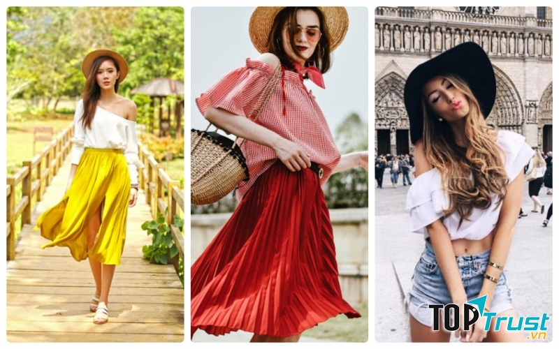 Gợi ý mix đồ với áo trễ vai đẹp nhất có thể bạn chưa biết.