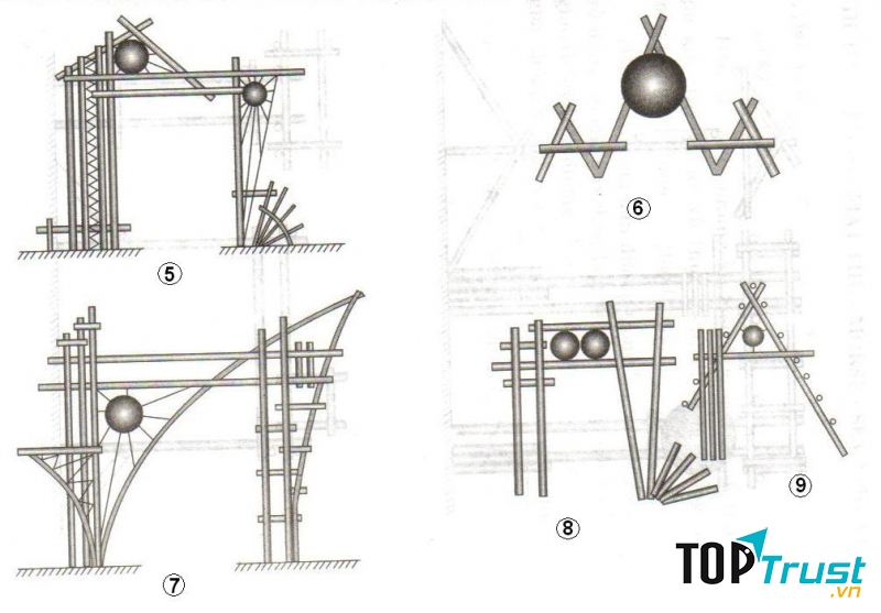 Hình vẽ cổng trại đẹp nhất 26/3