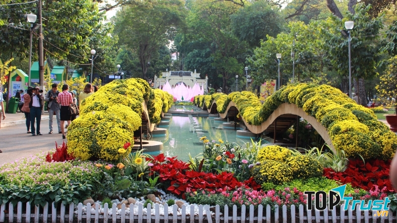 Hội hoa xuân đẹp nhất ở Sài Gòn