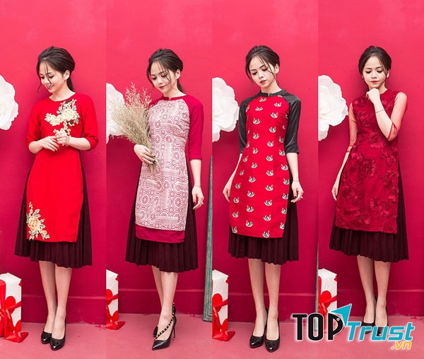 Kiểu phối đồ diện tết 2020 siêu chất