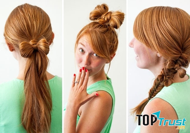 Kiểu tóc đẹp dễ làm nhất cho các bạn gái