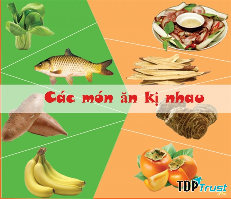 Loại thực phẩm kỵ nhau, các mẹ nên lưu ý