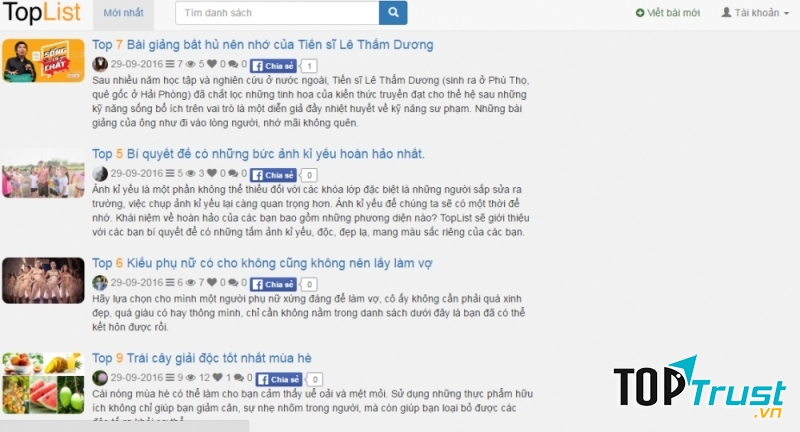 Lý do bạn nên tham gia TopTrust.vn.vn