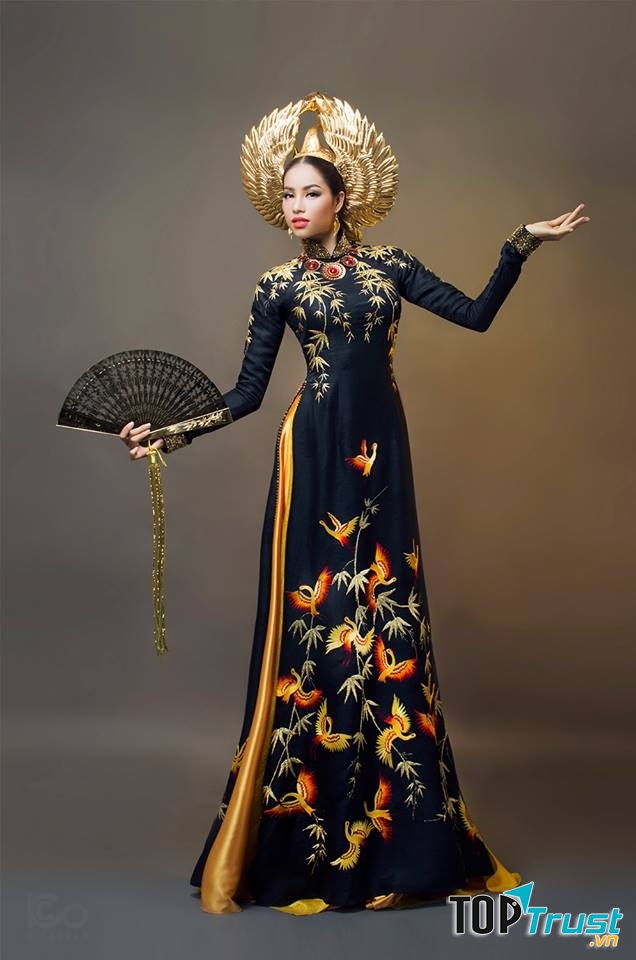 Mẫu áo dài truyền thống đẹp nhất 2017