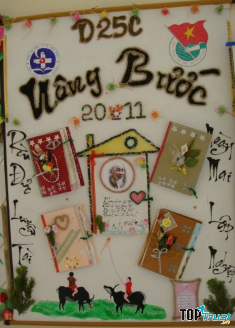 Mẫu báo tường đẹp nhất ngày 26/3