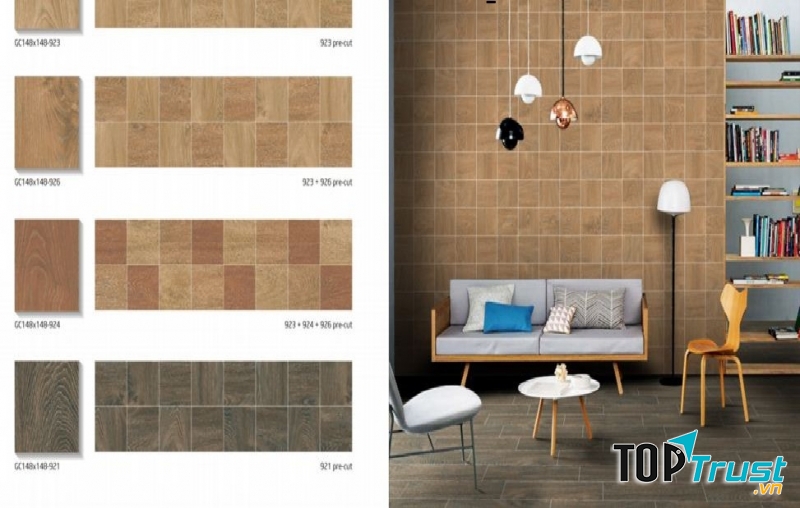 Mẫu gạch ốp tường phòng khách đẹp nhất bạn nên biết
