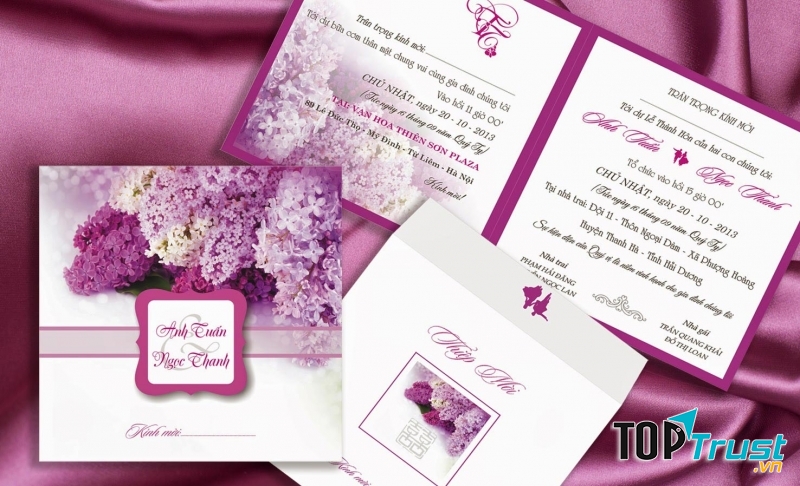 Mẫu thiệp cưới hiện đại, độc đáo, đẹp nhất hiện nay