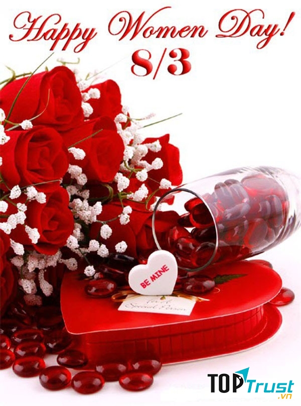 Mẫu thiệp đẹp và  lời chúc ý nghĩa nhất cho ngày 8 tháng 3
