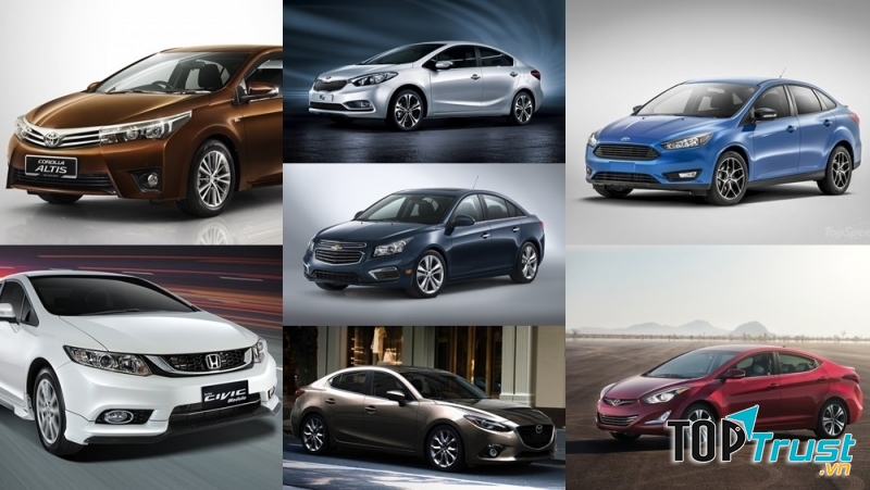 Mẫu xe ô tô hạng C bán chạy nhất tính đến Tháng 10/2016