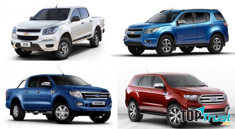 Mẫu xe SUV và bán tải được bình chọn tốt nhất 2017