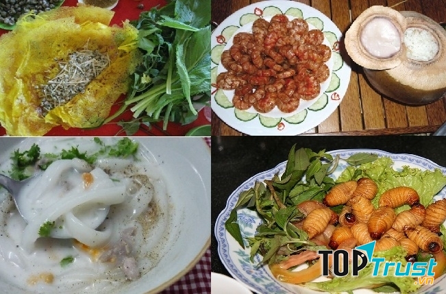 Món ăn hấp dẫn không thể bỏ qua khi đến Bến Tre
