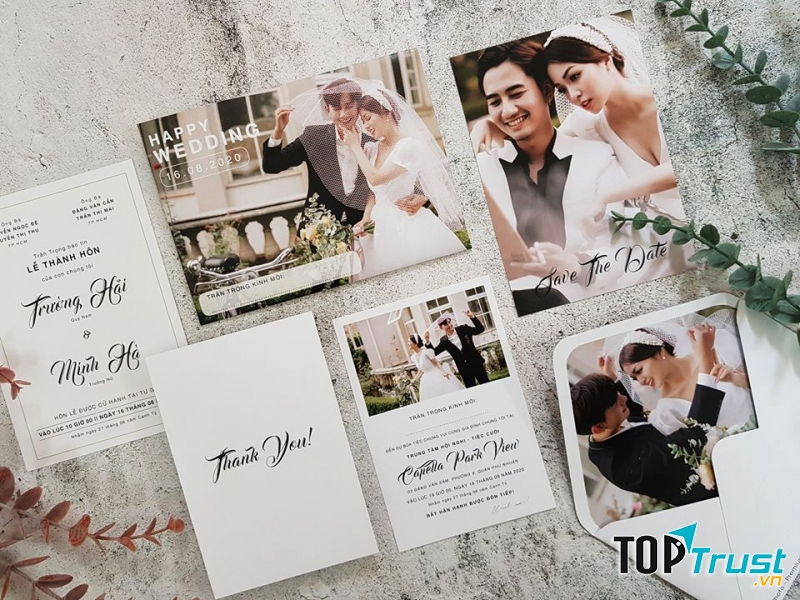 Nhà cung cấp thiệp cưới đẹp, phong cách tại Hồ Chí Minh