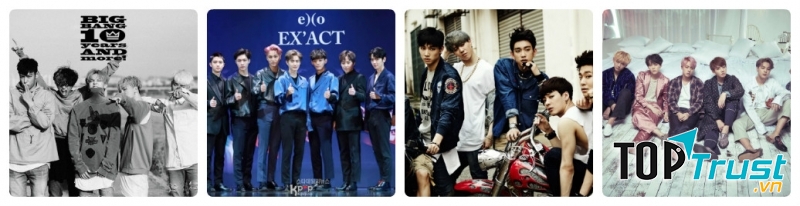 Nhóm nhạc nam Hàn Quốc nổi tiếng và được yêu thích nhất hiện nay