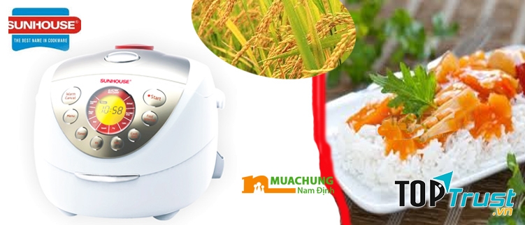 Nồi cơm điện được yêu thích của thương hiệu Sunhouse