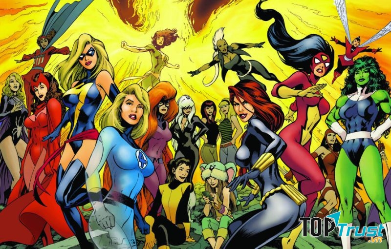 Nữ siêu anh hùng quyến rũ và quyền năng nhất