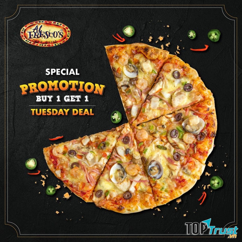 Quán pizza ngon nhất quận Hai Bà Trưng, Hà Nội