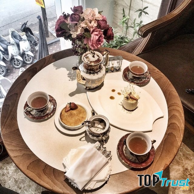 Quán trà chiều sang chảnh đep nhất Hà Nội