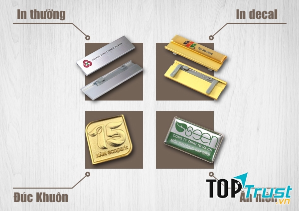 Sản phẩm quà tặng bảng tên nhân viên và ý nghĩa của chúng đối với doanh nghiệp