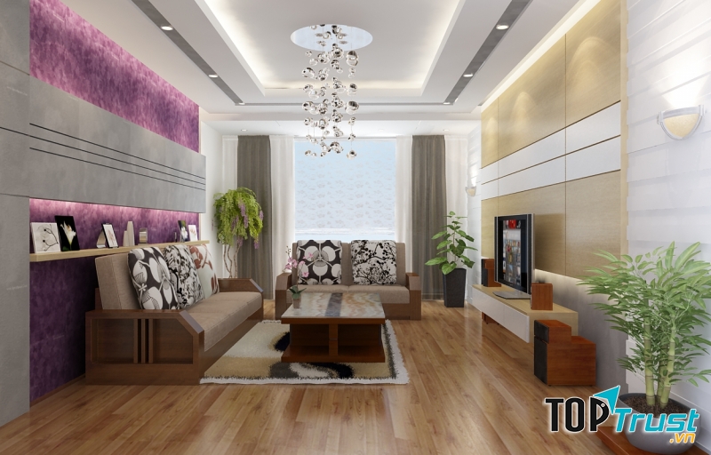 Showroom bán đèn ốp trần phòng khách giá rẻ tại Hà Nội