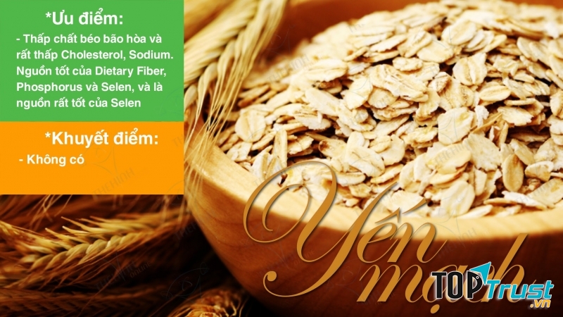 Tác dụng tuyệt vời của yến mạch