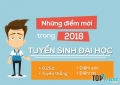 điểm mới trong tuyển sinh đại học 2018