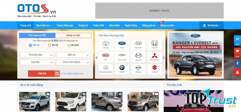 Trang đăng tin mua bán ô tô miễn phí hàng đầu