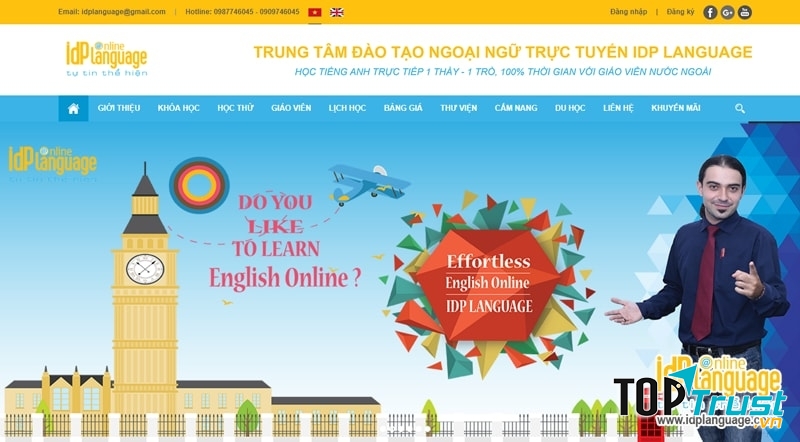 Trang web học tiếng anh online hiệu quả