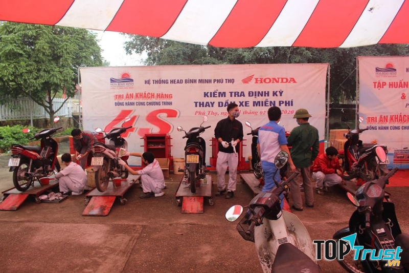 Trung tâm bảo dưỡng xe máy honda uy tín nhất Phú Thọ
