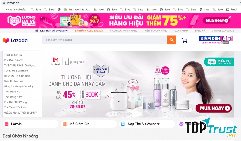 ứng dụng mua hàng trực tuyến tốt nhất Việt Nam