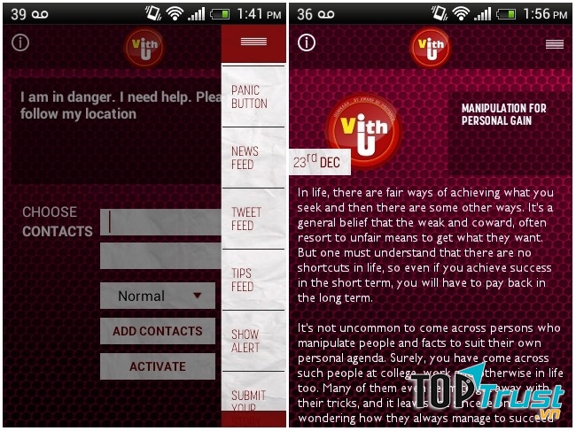 Ứng dụng tự vệ không thể thiếu cho phái đẹp